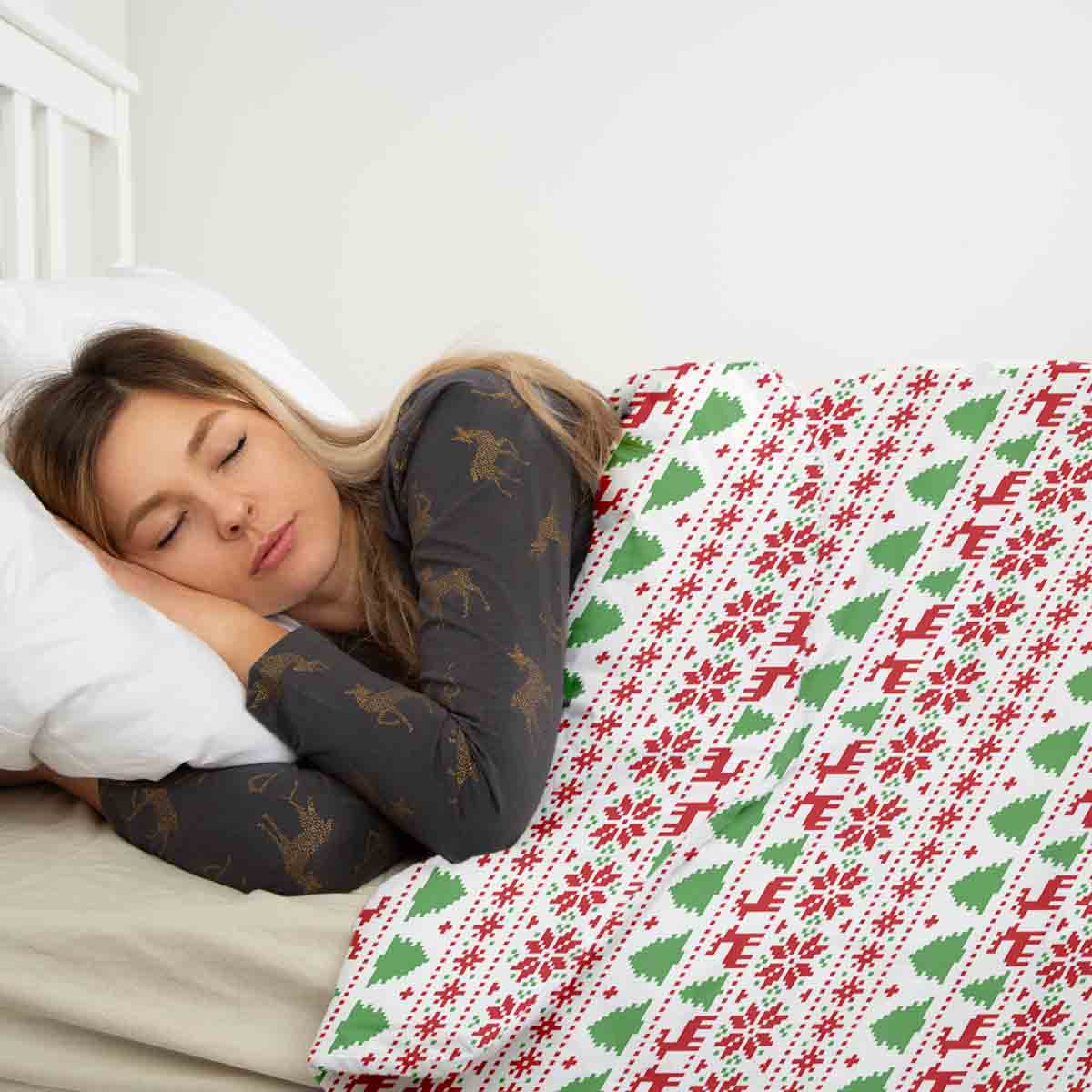 Manta terapéutica original - Funda de algodón Navidad en Noruega