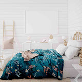 Juego de ropa de cama con manta terapéutica Flores de primavera
