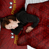 Manta terapéutica original - Funda de algodón roja Spiderman