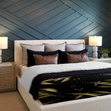 Set de ropa de cama con manta terapéutica rayo amarillo