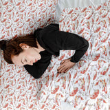 Set de ropa de cama con manta terapéutica Karpfen naranja