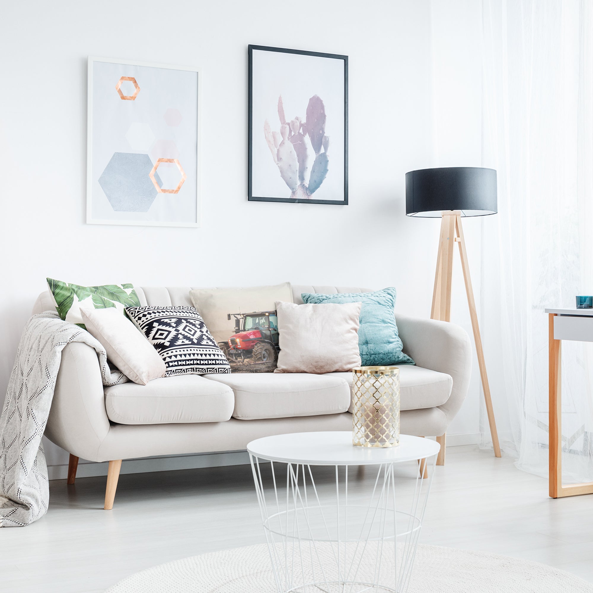 Almohada de salud con gran tractor