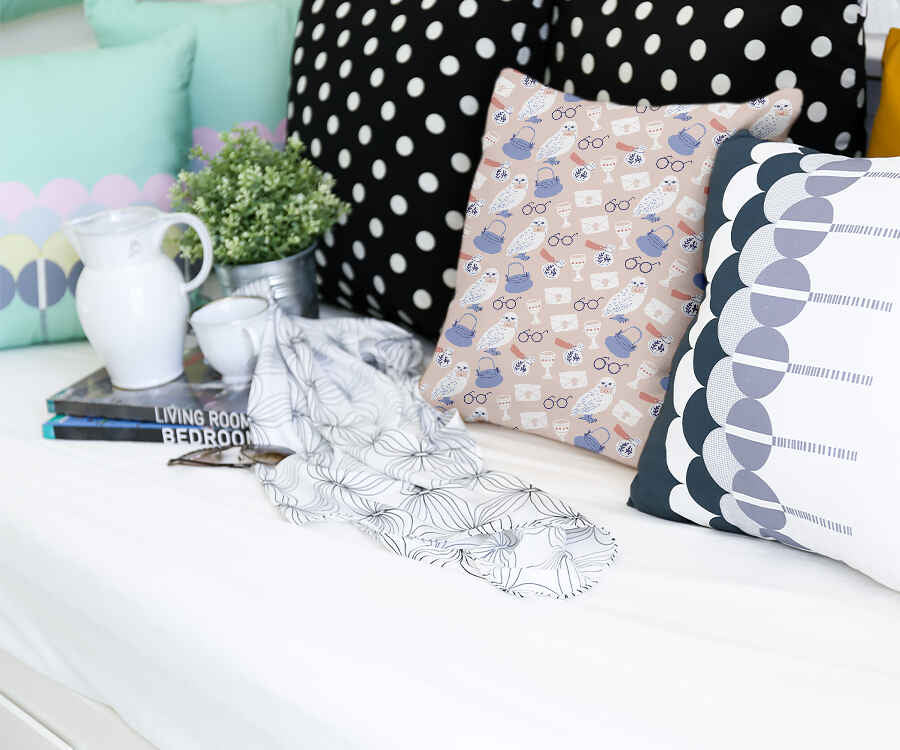 Almohada de salud con el búho de Harry