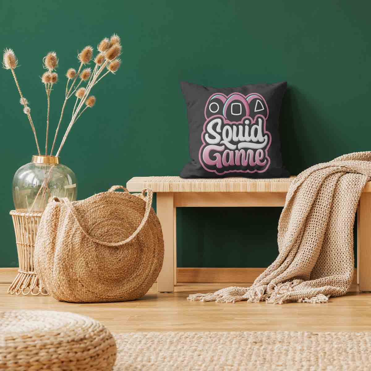Almohada de salud negra Squid