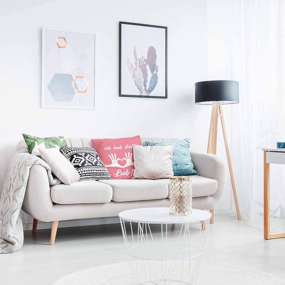 Almohada de salud rosa Te quiero mucho