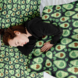 Set de ropa de cama con mantas terapéuticas Aguacates verdes