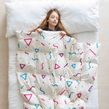 Set de ropa de cama con mantas terapéuticas y muchas formas