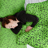 Juego de ropa de cama para terapia en verde claro con signo de interrogación
