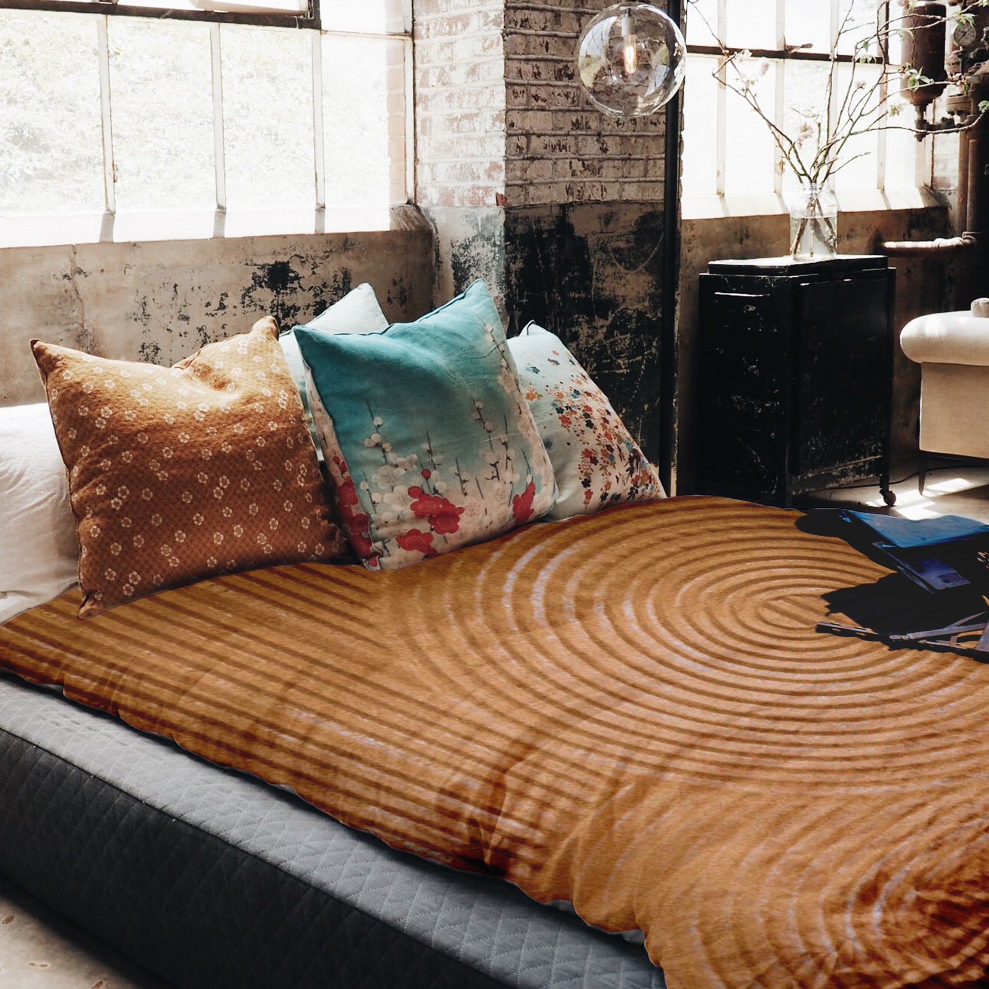 Mantas terapéuticas ropa de cama círculos en el campo