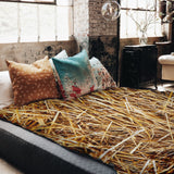 Set de ropa de cama con manta terapéutica y heno