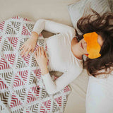 Set de ropa de cama con mantas terapéuticas triángulos navideños