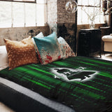 Manta terapéutica original - Funda de algodón Código numérico verde