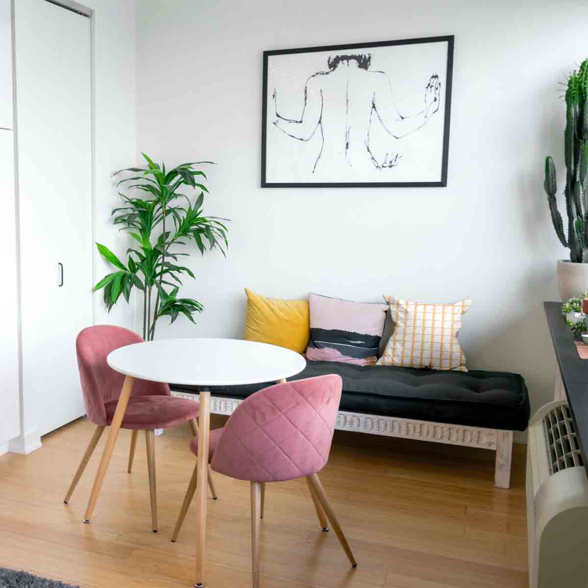 Almohada de salud amarillo a cuadros