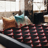 Set de ropa de cama con manta terapéutica Boca sonriente