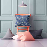 Almohada de salud azul Navidad