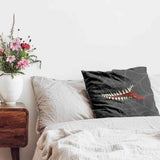 Almohada de salud gris con telaraña