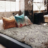 Juego de ropa de cama con manta terapéutica planta de cacao
