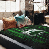Set de ropa de cama con manta terapéutica Verde Matrix II