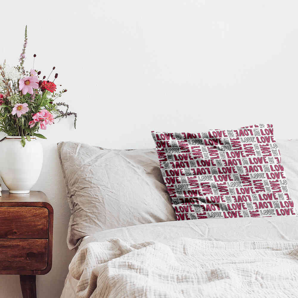 Almohada de salud blanca L.O.V.E