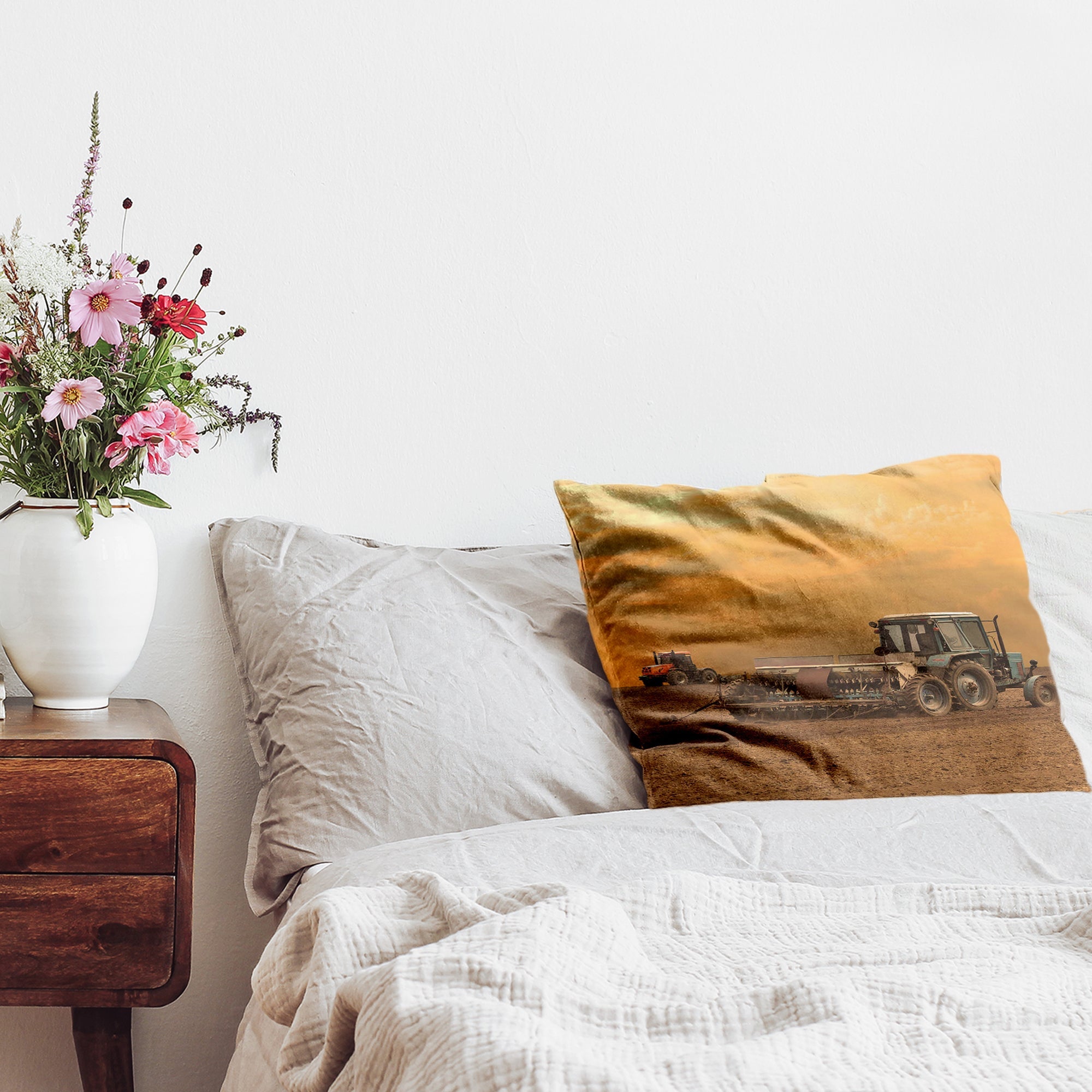 Almohada de salud Dos tractores