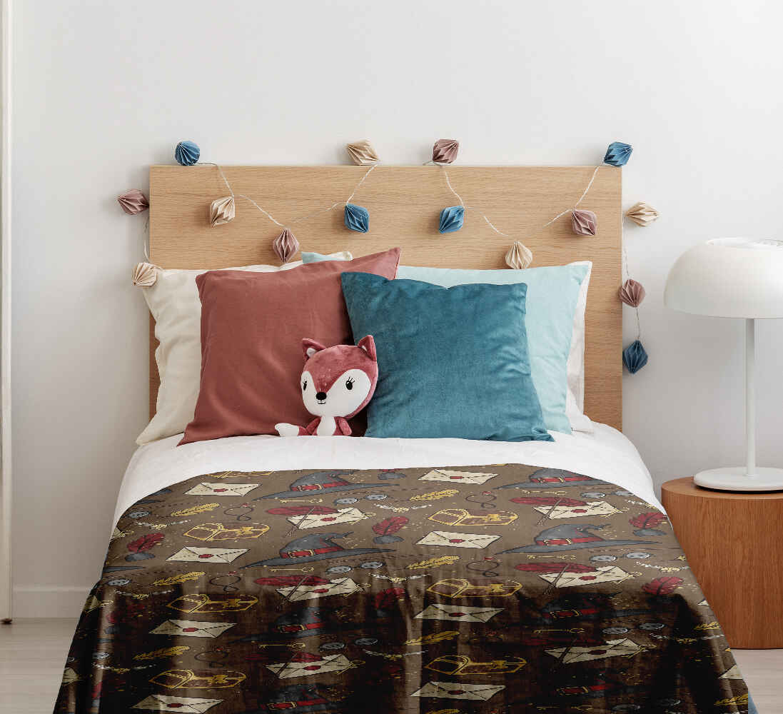 Set de ropa de cama con manta terapéutica y sombrero parlante