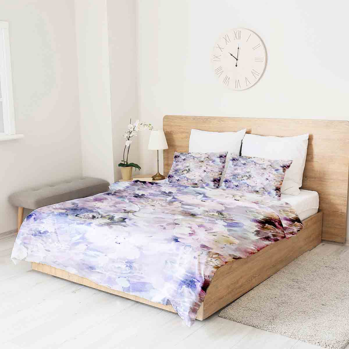 Set de ropa de cama con manta terapéutica Mar de flores