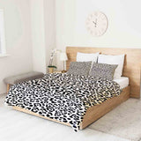 Set de ropa de cama con manta terapéutica estampado de leopardo
