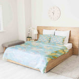 Set de ropa de cama con manta terapéutica verde con ardilla