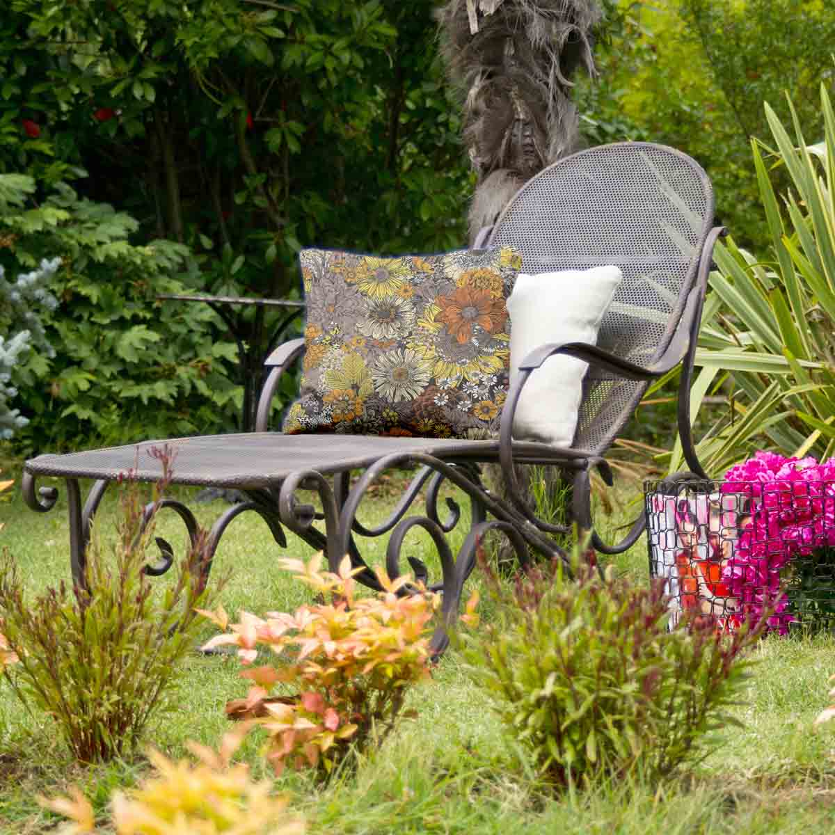 Almohada de salud flores amarillas