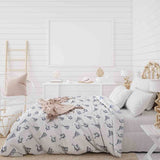 Juego de ropa de cama de mantas terapéuticas blancas con pendientes bohemios