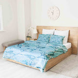 Juego de ropa de cama con manta terapéutica Flores de primavera