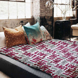 Set de ropa de cama y manta terapéutica blanca L.O.V.E