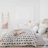 Juego de ropa de cama con manta terapéutica ambiente navideño