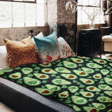 Set de ropa de cama con mantas terapéuticas Aguacates verdes