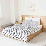 Set de ropa de cama con manta terapéutica blanca ZickZack
