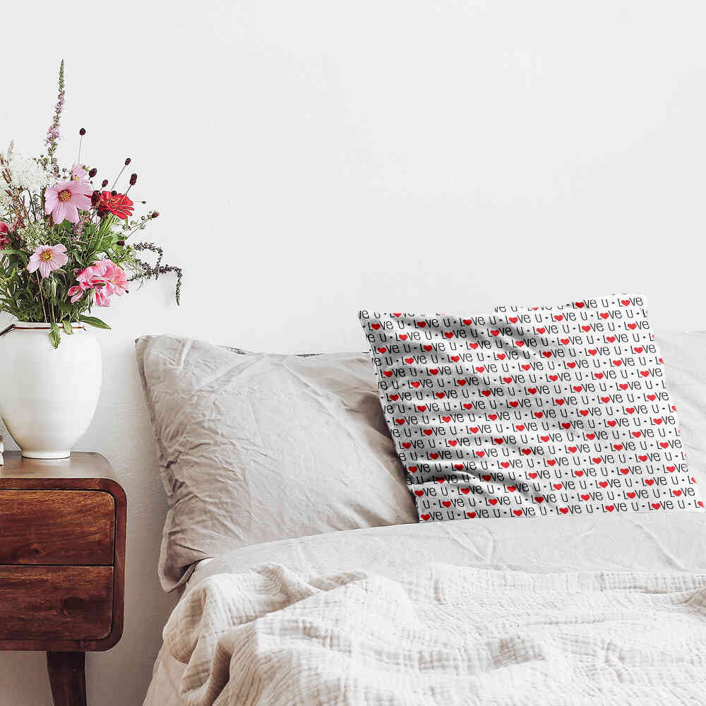 Almohada de salud blanca Love U