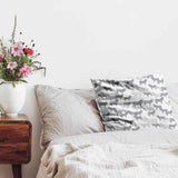 Almohada de salud gris con burros