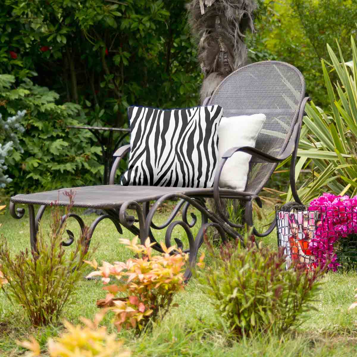 Almohada de salud con estampado de cebra
