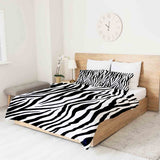Set de ropa de cama con manta terapéutica estampado de cebra