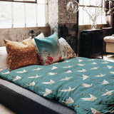 Manta terapéutica original - Funda de algodón Funda Origami Cisne
