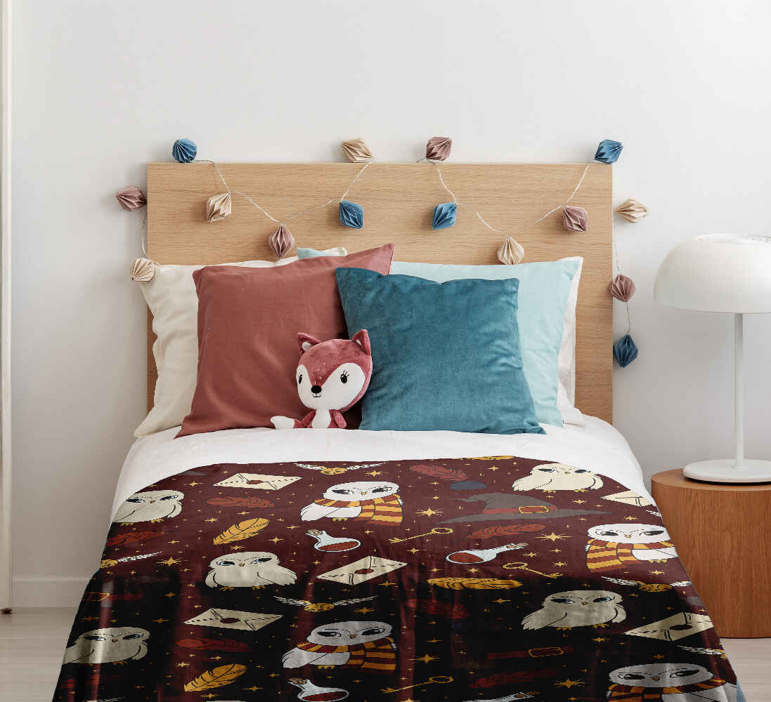 Set de ropa de cama con manta terapéutica marrón Hedwig