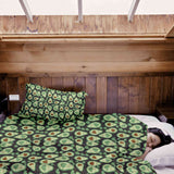Set de ropa de cama con mantas terapéuticas Aguacates verdes