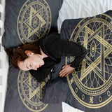Set de ropa de cama con manta terapéutica Estrella Brújula