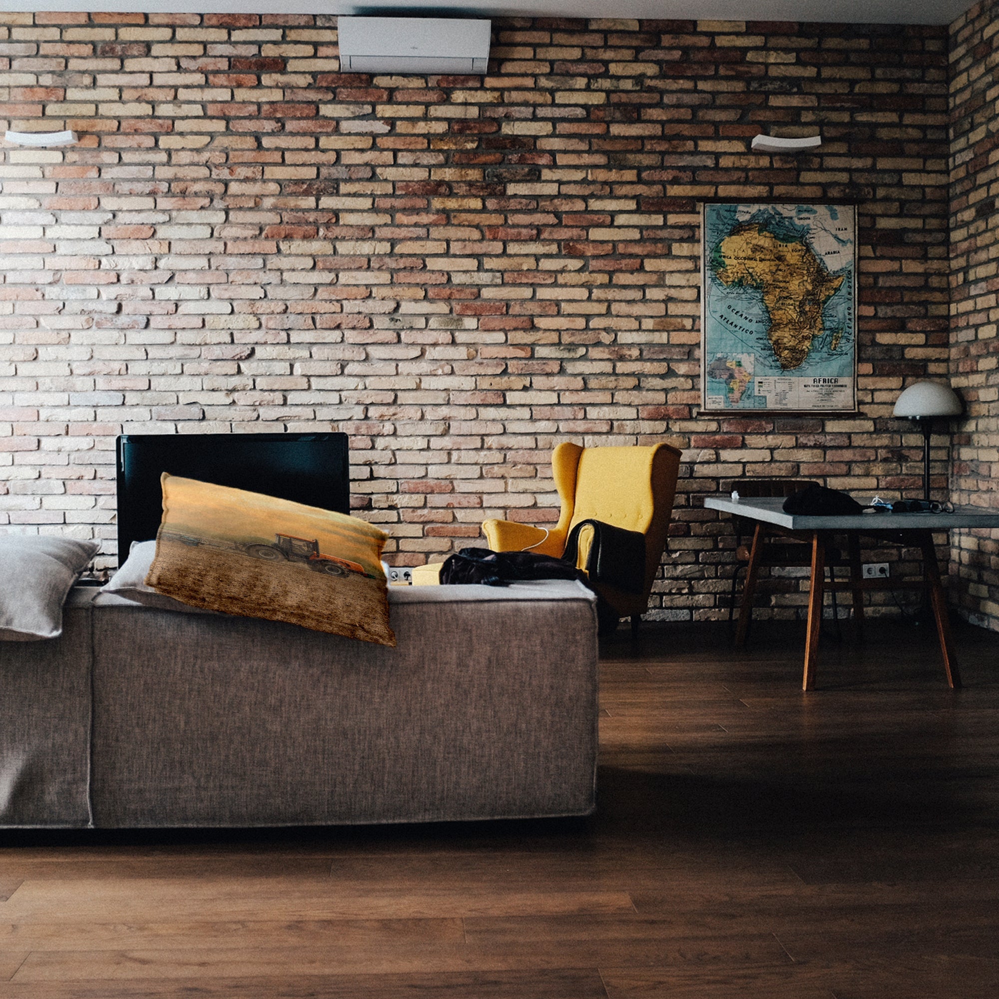 Almohada de salud tractor con remolque