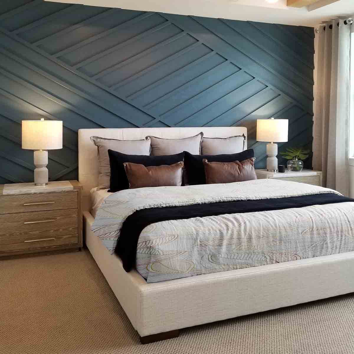 Set de ropa de cama con mantas terapéuticas y hojas de palma coloridas