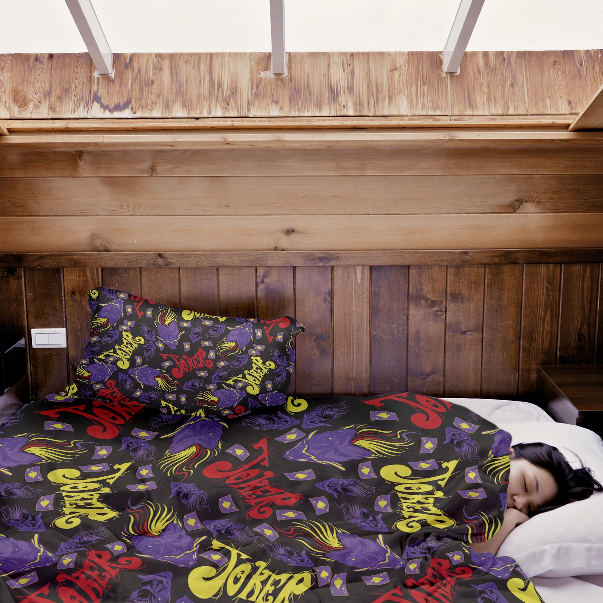 Juego de ropa de cama con manta terapéutica Joker