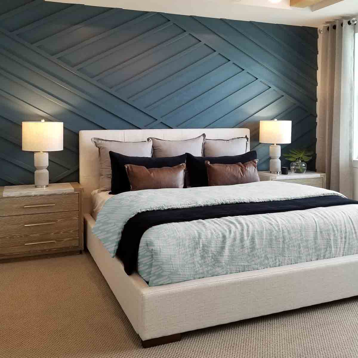 Set de ropa de cama con manta terapéutica verde con abetos