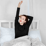 Set de ropa de cama para mantas terapéuticas blanco con delicado patrón geométrico