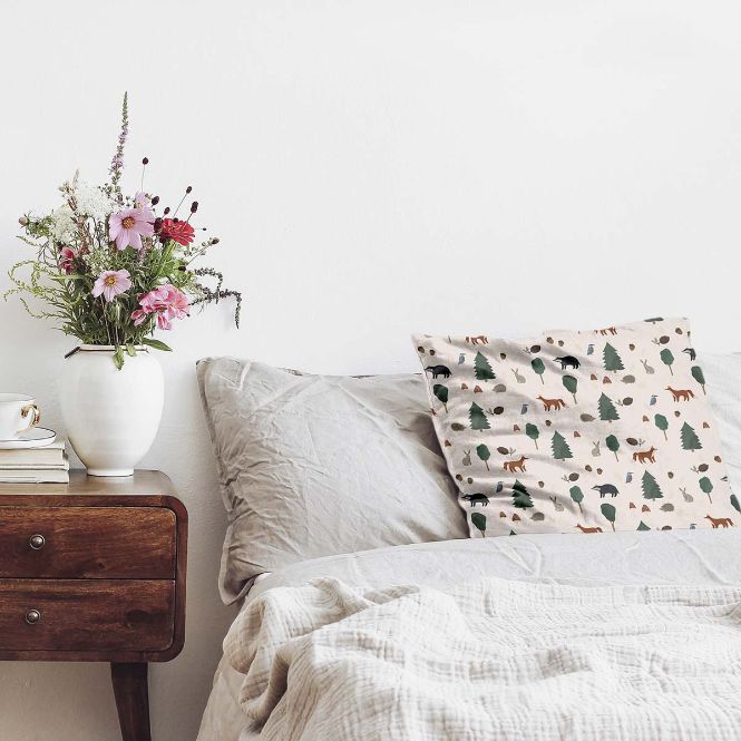 Almohada de salud animales del bosque