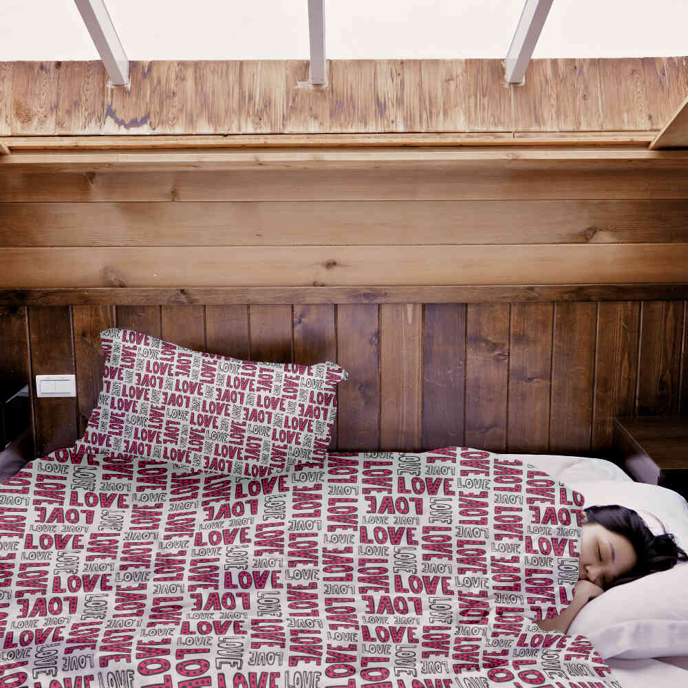 Manta terapéutica original - Funda de algodón blanca L.O.V.E